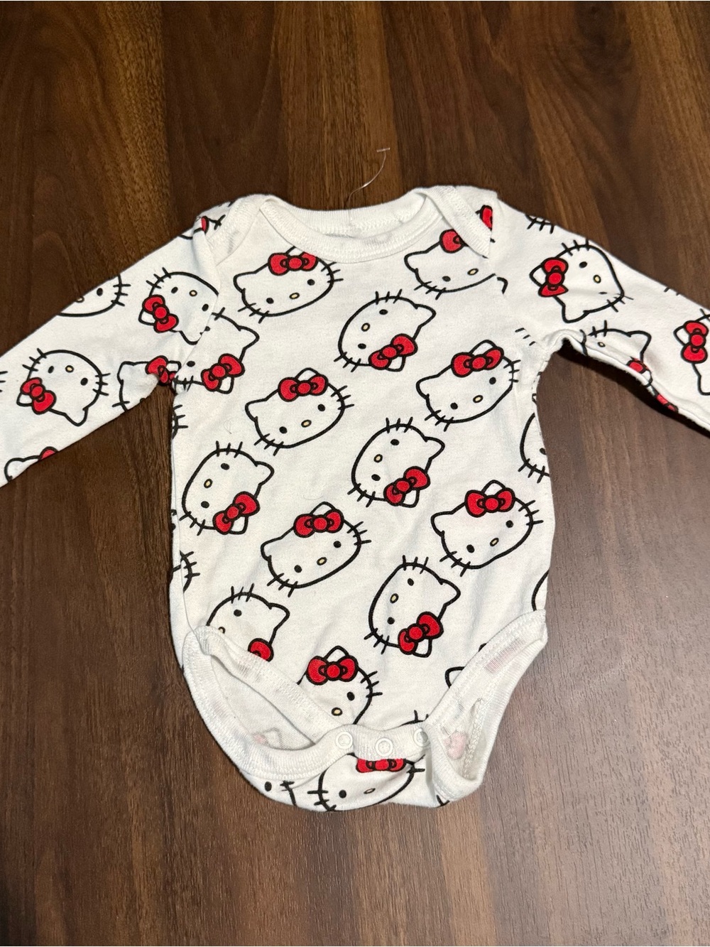 Baby girl hello kitty onesie